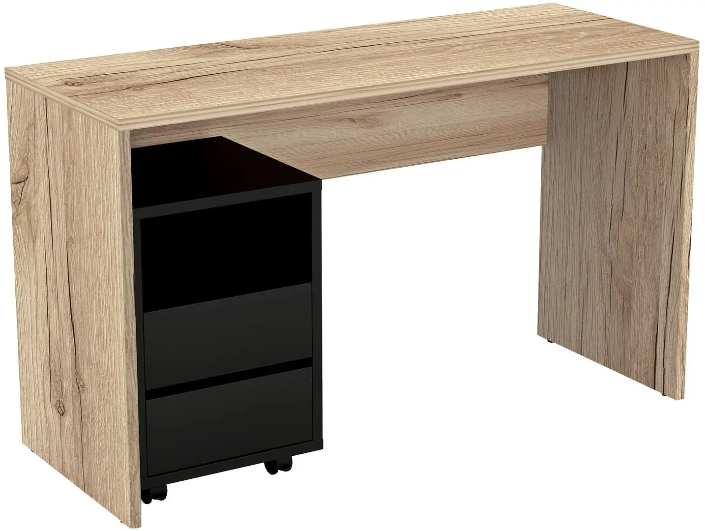 Письменный стол Helvetia Agapi 24NWLZ07 (Grand Natural Oak/Black Matt)