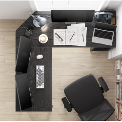 Masa de birou Vasagle LWD072B56 (Black) Thumb