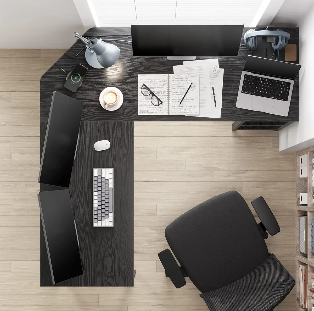 Masa de birou Vasagle LWD072B56 (Black)