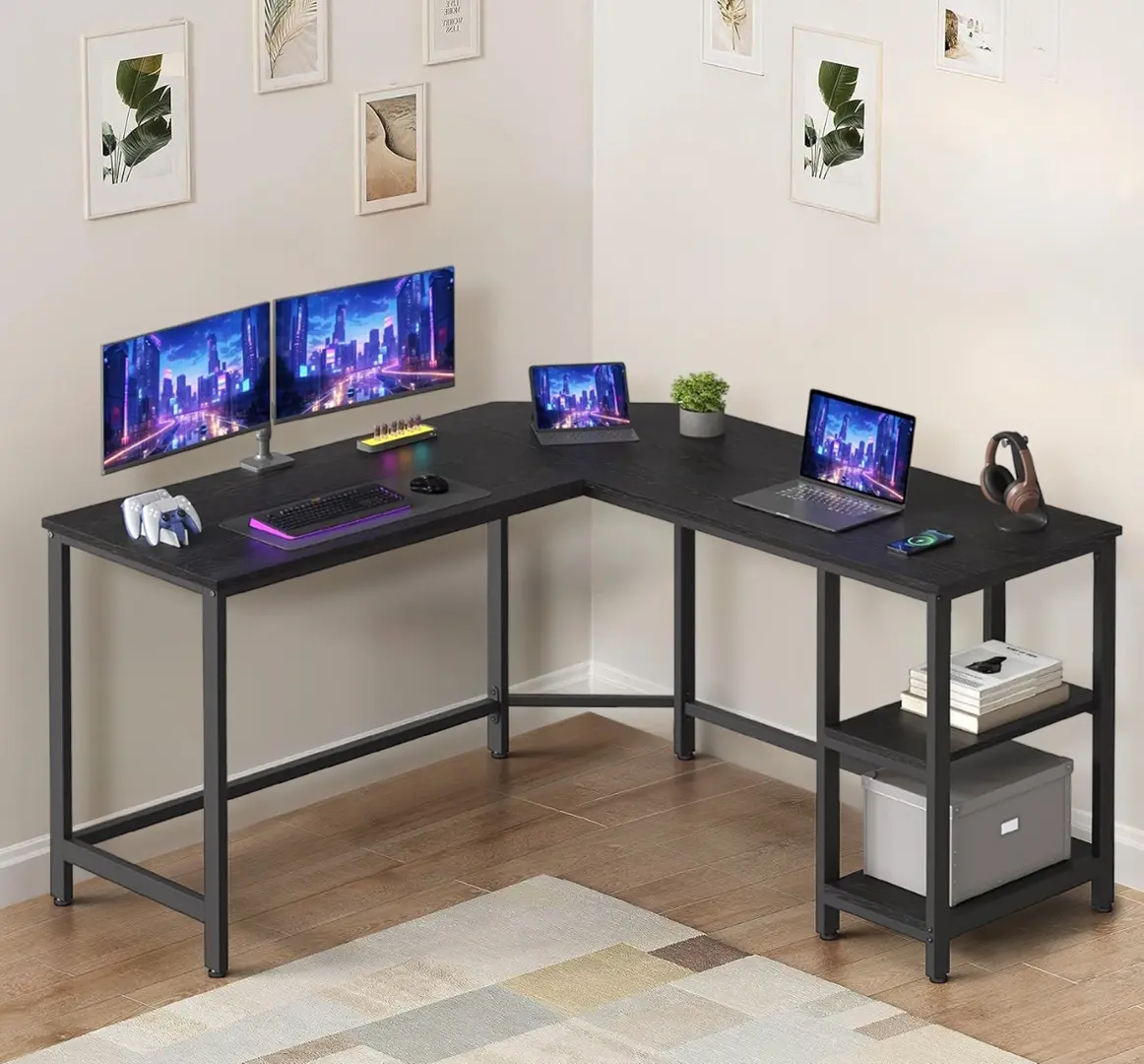 Masa de birou Vasagle LWD072B56 (Black)