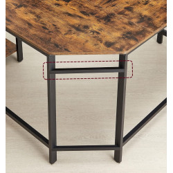 Masa de birou Vasagle LWD72X (Rustic Brown/Black) Thumb