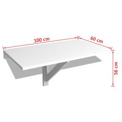 Masa de birou VidaXL 243054 (White) Thumb