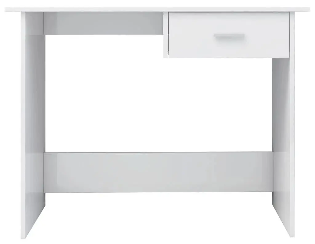 Masa de birou VidaXL 800555 (White Gloss)