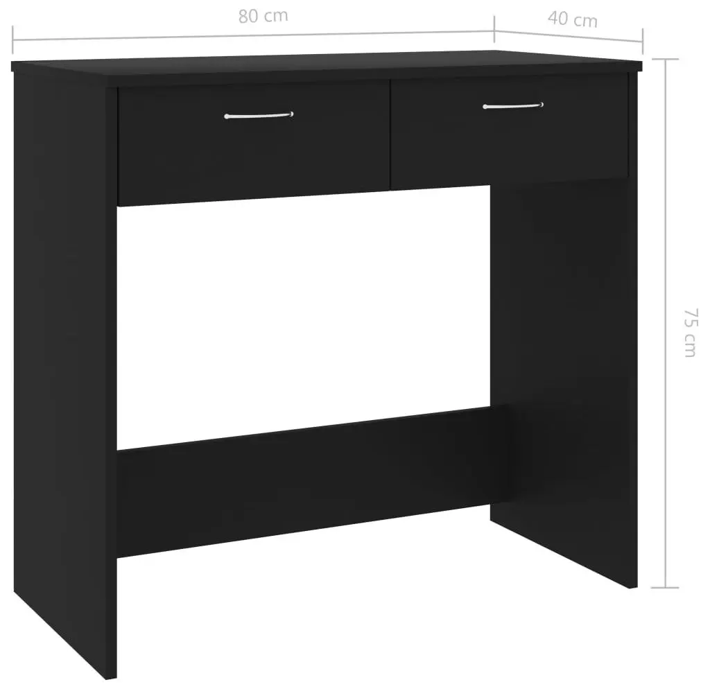 Masa de birou VidaXL 801356 (Black)