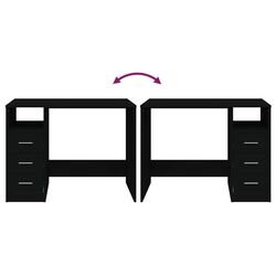 Masa de birou VidaXL 823033 (Black) Thumb