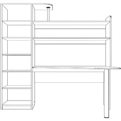 Masa de birou Yasen Kosinus (Cashmere) Thumb