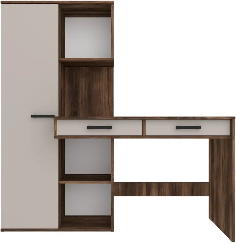 Masa de birou Yasen Light (Baroque Ristretto Oak/Cashmere)