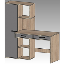 Masa de birou Yasen Light (Baroque Ristretto Oak/Cashmere) Thumb