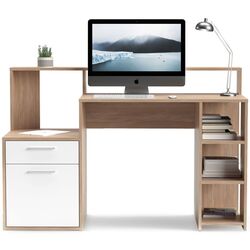 Masa pentru birou Yasen Paco PC5 (Urban Amber Oak/White) Thumb