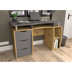 Письменный стол Yasen Смарт New (Дуб Артизан/Графит Серый)