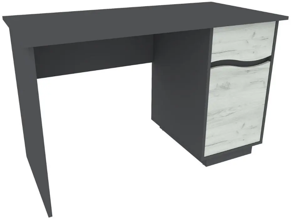 Masa de birou Yasen Jeneva (Graphite Grey/Craft Oak White)