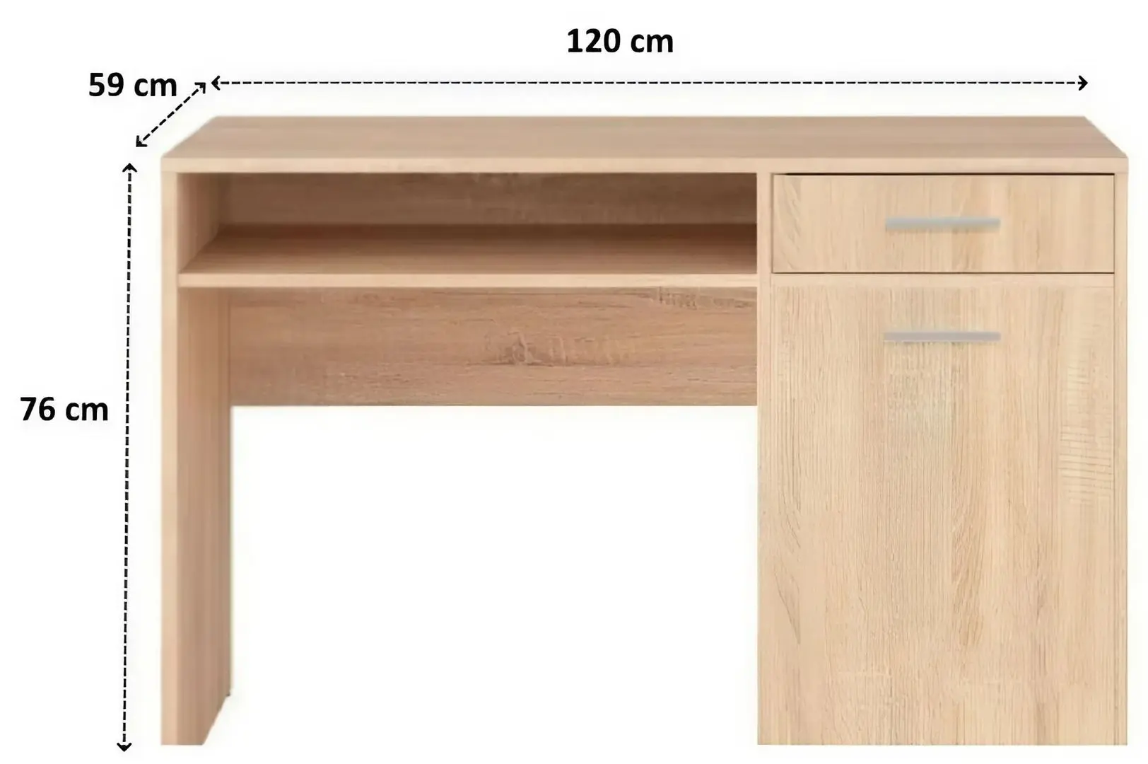 Masa pentru birou Yasen Nepo BIU120 (Sonoma Oak)