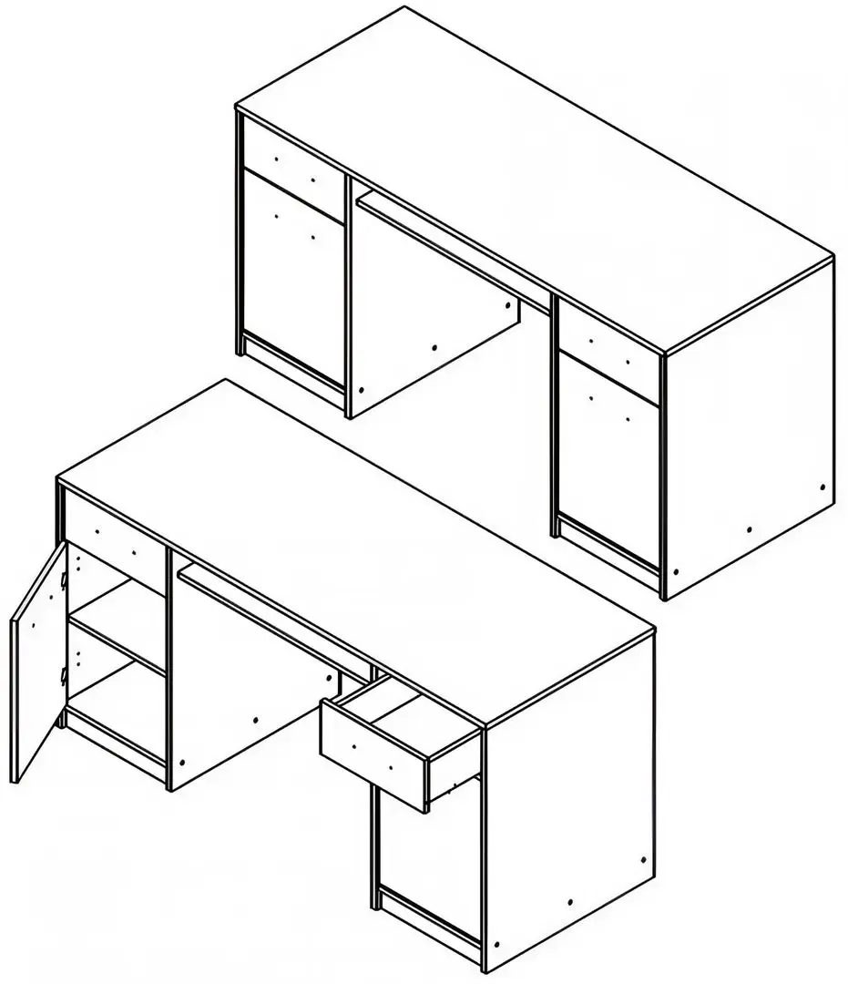 Masa pentru birou Yasen Nepo BIU150 (Sonoma Oak/Nymphea Alba)
