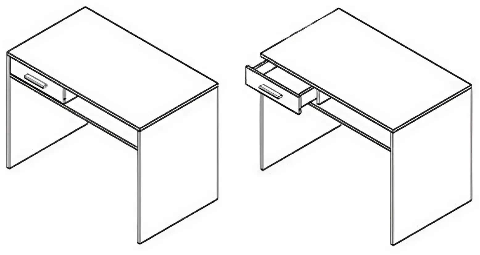 Masa pentru birou Yasen Nepo BIU1S (Sonoma Oak)