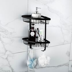 Полка для ванной Frap F352-16 (Black) Thumb