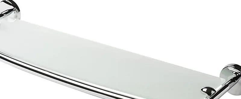 Полка стеклянная GoodHome Ormara (Silver)