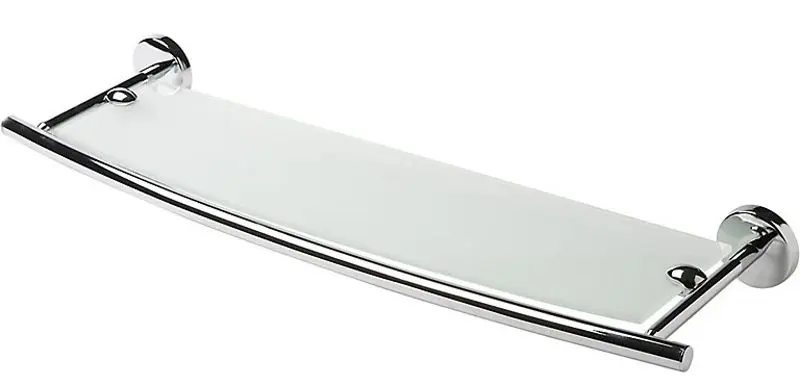 Полка стеклянная GoodHome Ormara (Silver)