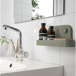 Полка для ванной Ikea Obonas на присосках 28cm (Серо-Зеленый) Thumb