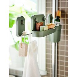 Полка для ванной Ikea Obonas на присосках 28cm (Серо-Зеленый) Thumb