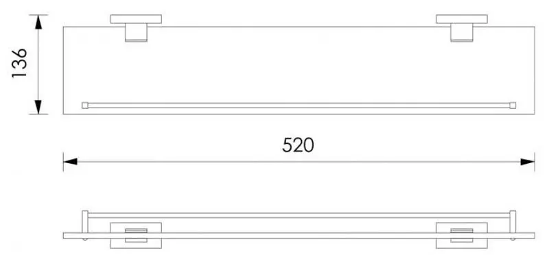 Raft pentru baie Imprese Valtice (Chrome)