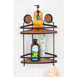 Raft pentru baie Metalife Magic Fix Elegans MGLS-832W (Black/Wood) Thumb