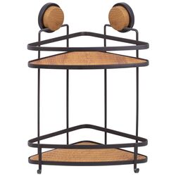 Raft pentru baie Metalife Magic Fix Elegans MGLS-832W (Black/Wood)