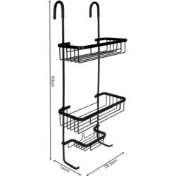 Raft pentru baie Malatec 16723 (Black) Thumb