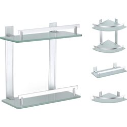 Полка для ванной MSV Tabarca 30x13 (Silver) Thumb