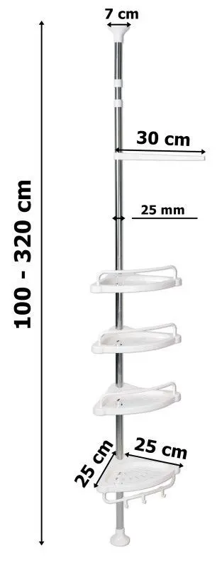 Полка для ванной Procart 518107 (White)