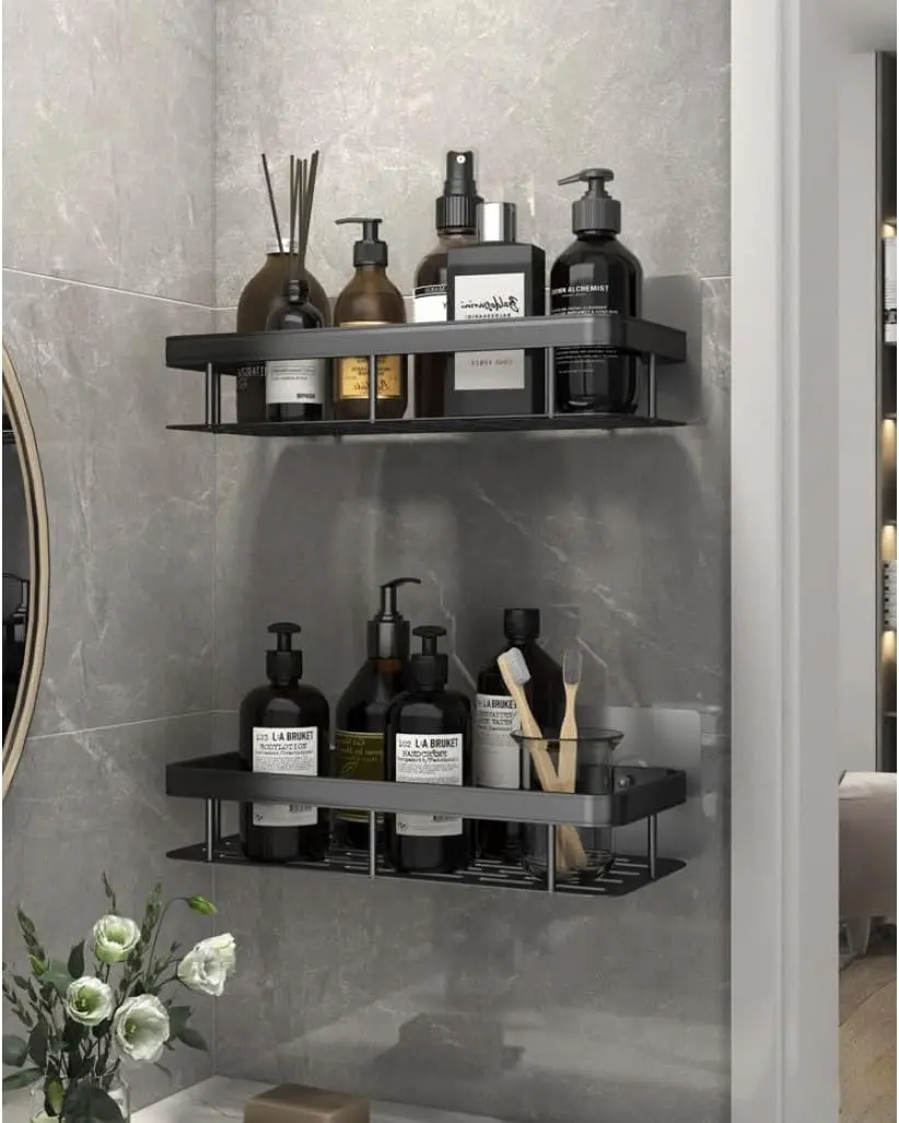 Set de rafturi pentru baie Ruhhy 23170 (Black)
