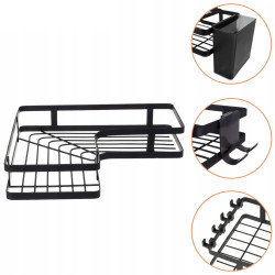 Set de rafturi pentru baie Ruhhy 27092 (Black) Thumb