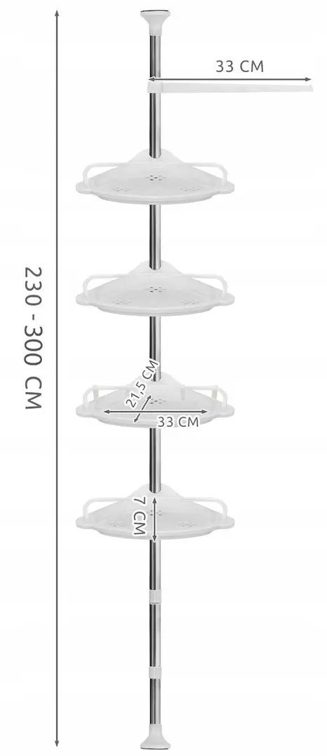 Raft pentru baie Ruhhy 23369 (White) - 5