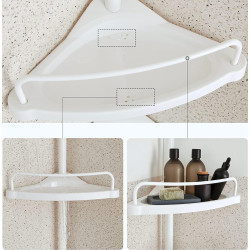 Raft pentru baie Songmics BCB001A (White) Thumb