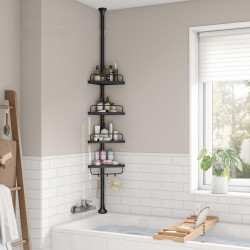 Raft pentru baie Songmics BCB001B01 (Black) Thumb