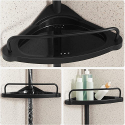 Raft pentru baie Songmics BCB001B01 (Black) Thumb