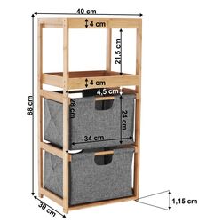 Комод Tempo Kondela Kelana (Bamboo/Gray) Thumb