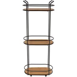 Raft pentru baie Tendance Bamboo 52141 (Black/Bamboo)