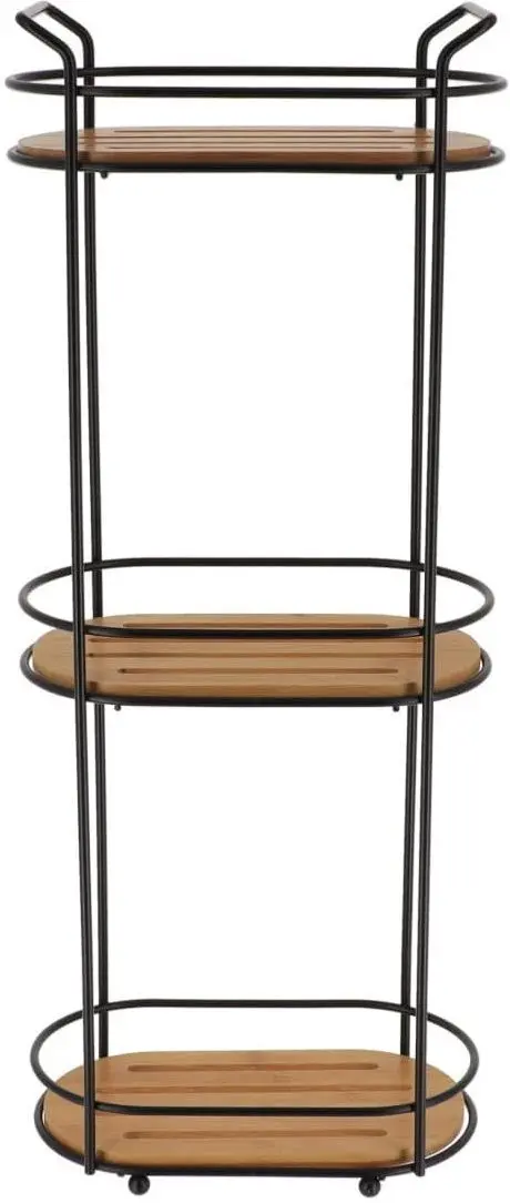 Raft pentru baie Tendance Bamboo 52141 (Black/Bamboo)