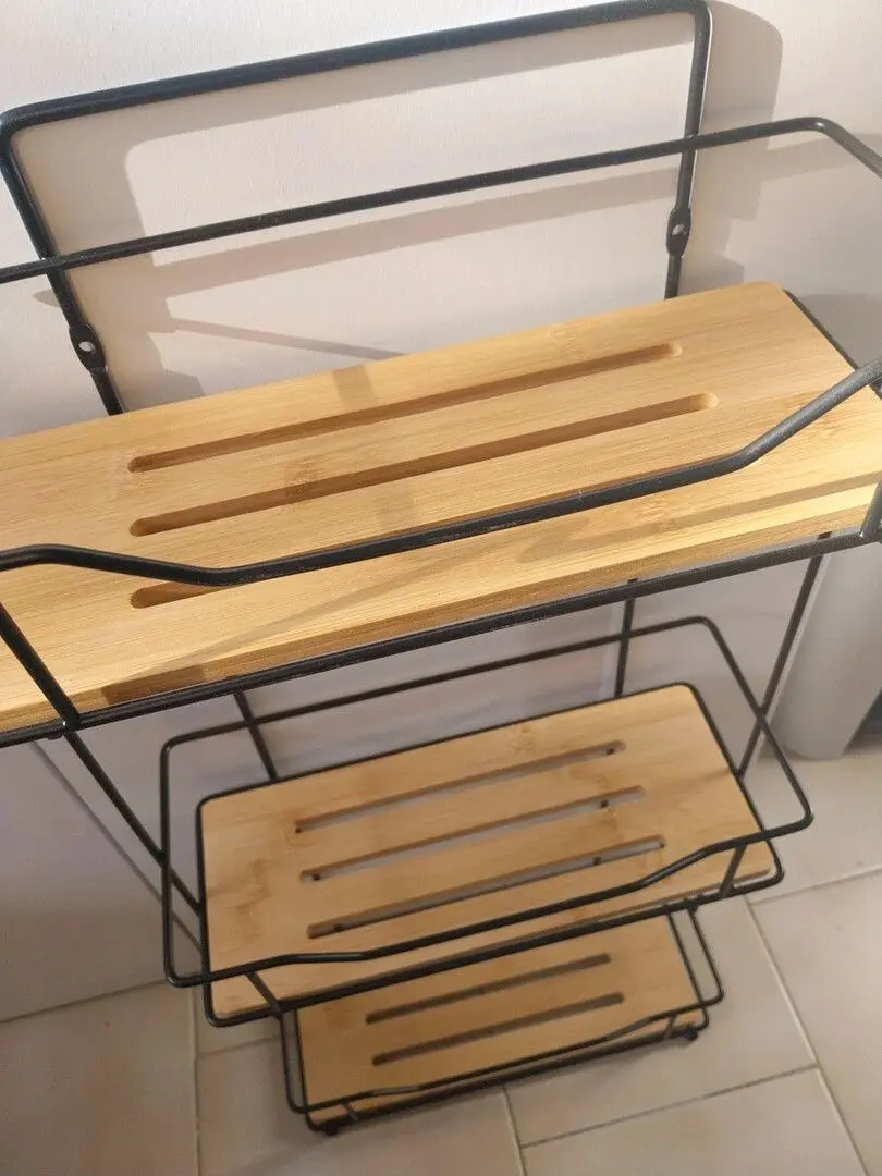 Полка для ванной Tendance Bamboo 52143 (Black/Bamboo)