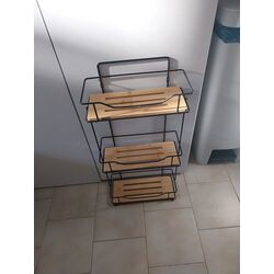 Полка для ванной Tendance Bamboo 52143 (Black/Bamboo) Thumb