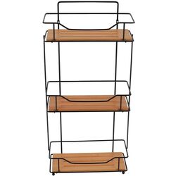 Raft pentru baie Tendance Bamboo 52143 (Black/Bamboo)