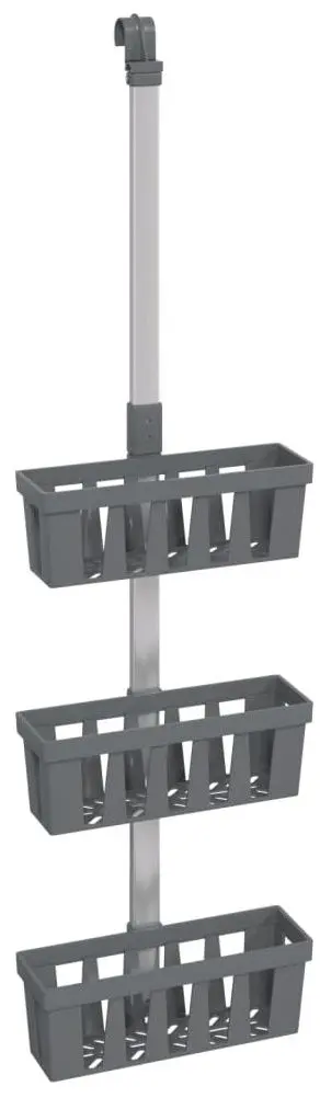 Полка для ванной VidaXL 154599 (Silver/Grey)