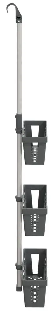 Полка для ванной VidaXL 154599 (Silver/Grey)