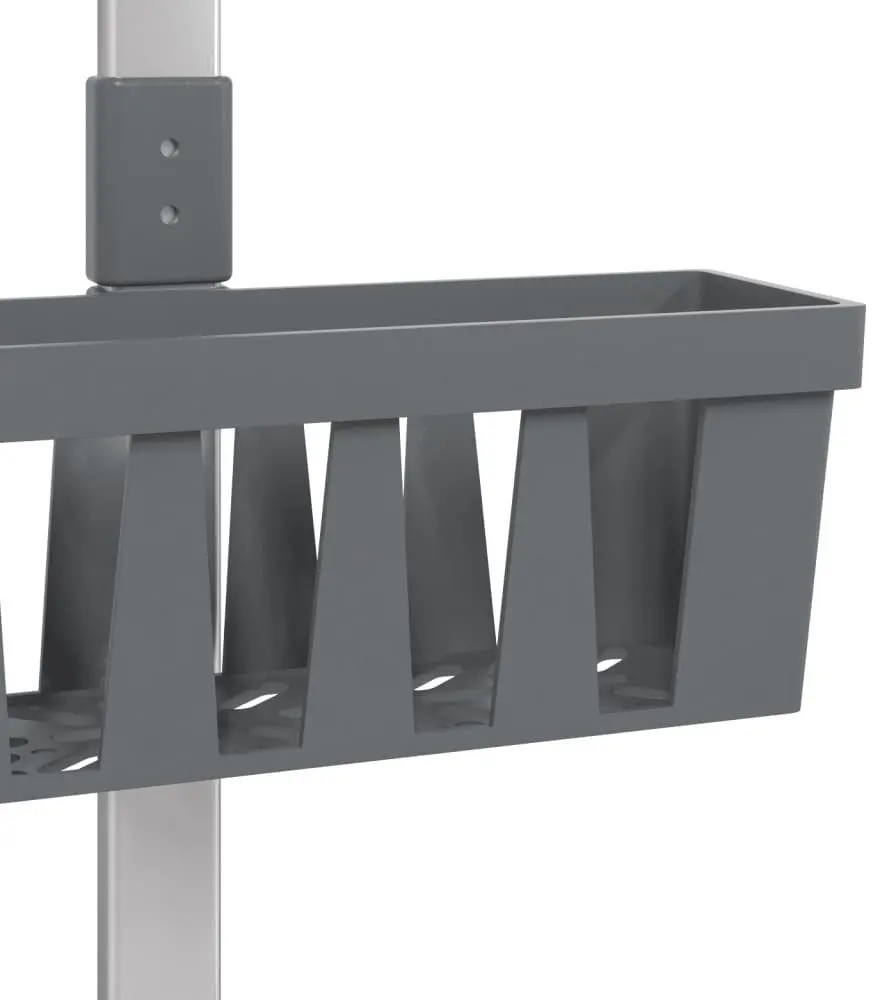 Полка для ванной VidaXL 154599 (Silver/Grey)