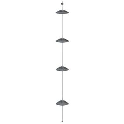 Полка для ванной VidaXL 344382 (Silver/Grey)