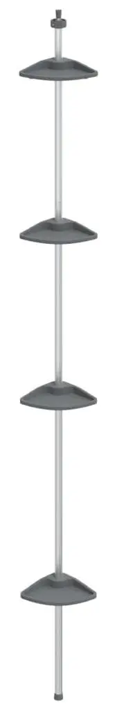 Raft pentru baie VidaXL 344382 (Silver/Grey)