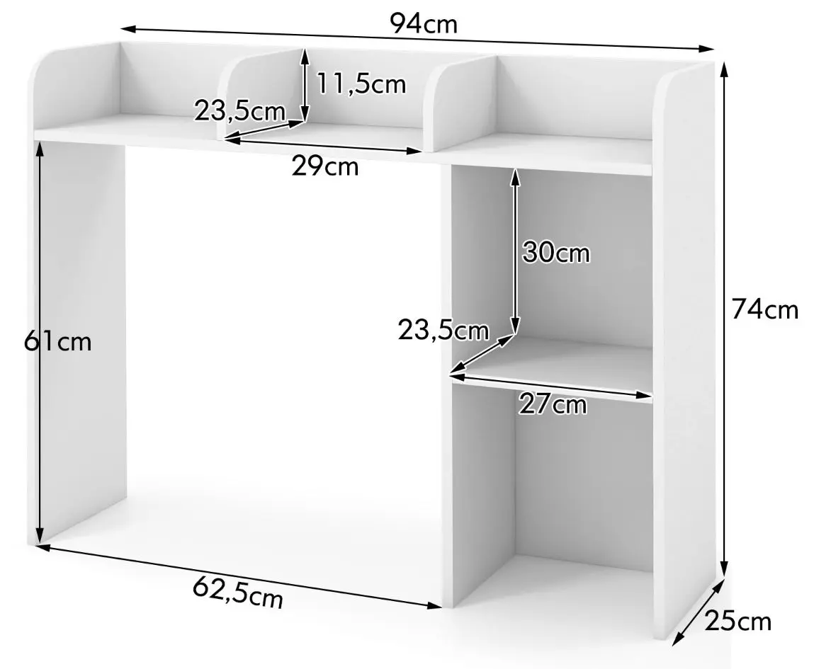 Надставка Costway CB10471WH (White) - 3