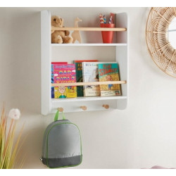 Raft de perete pentru depozitare cărți și jucării U-grow UGRD117-WH (White) Thumb