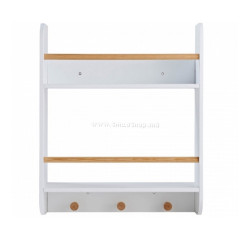 Raft de perete pentru depozitare cărți și jucării U-grow UGRD117-WH (White)