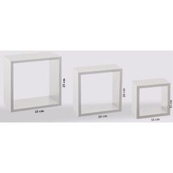 Set rafturi cub 5Five Fixy 138956B (White) Thumb